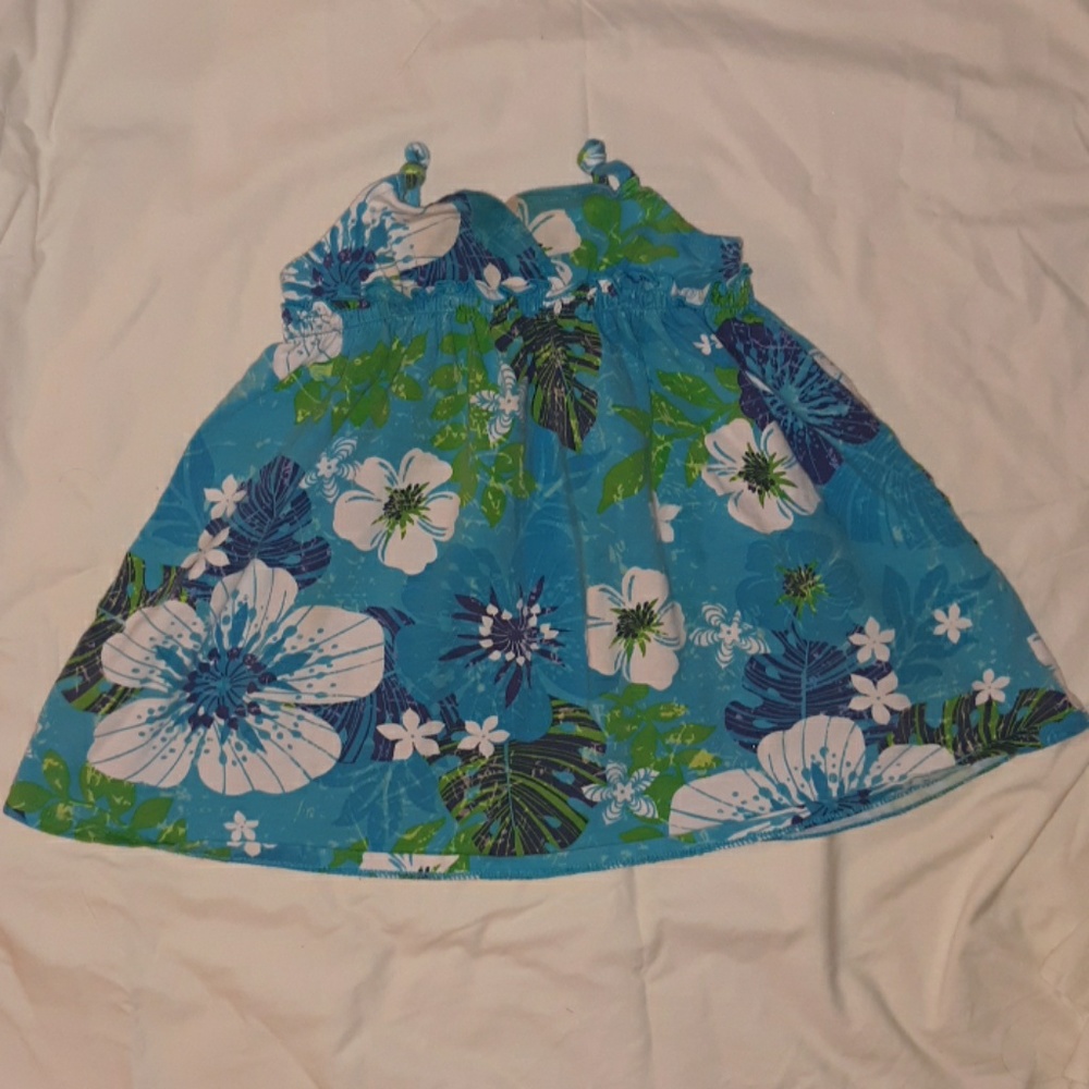 Girls 18 month spaghetti strap multi color dress
